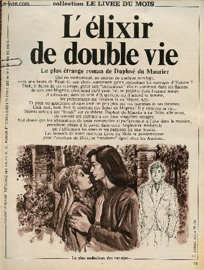 L'lixir de double vie - Collection Le livre du mois - roman  dtacher - le plus trange roman de Daphn du Maurier - le plus audacieux des voyages