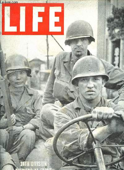 Life - August 14, 1950- international edition- 24th division soldiers at front