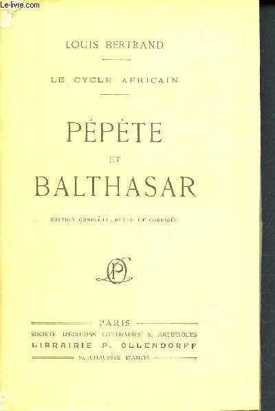 Ppte et balthasar - le cycle africain