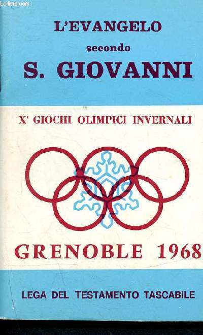 L'evangelo secondo - X Giochi olimpici invernali - grenoble 1968