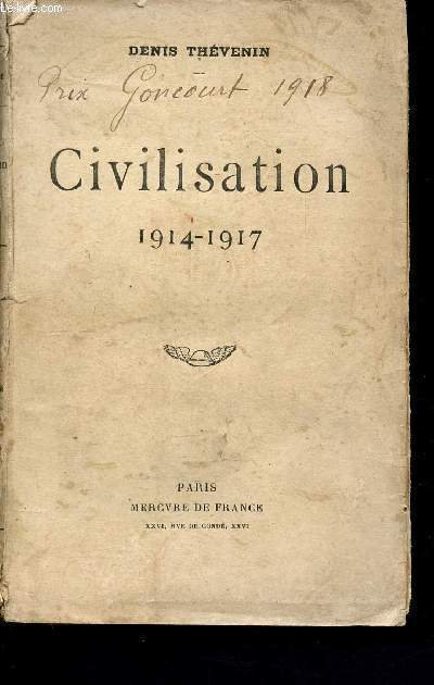 Civilisation 1914 - 1917
