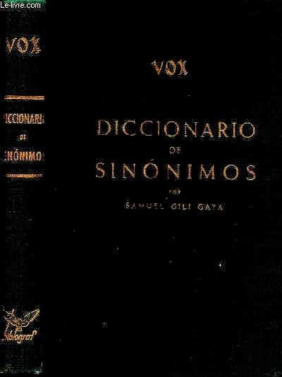 Diccionario de sinonimos - vox- tercera edicion