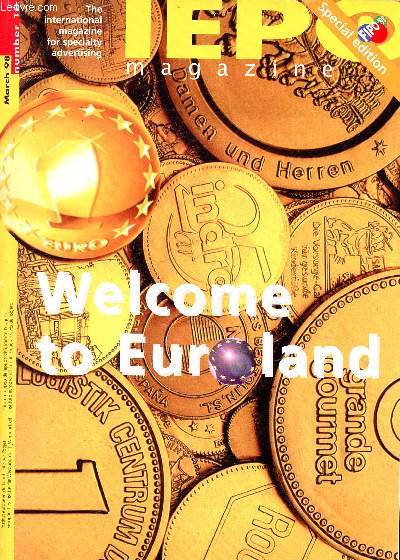 IEPO magazine - welcome to euroland - specila edition fipo 98 - mARCH 98 n10 - the international magazine for specialty advertising