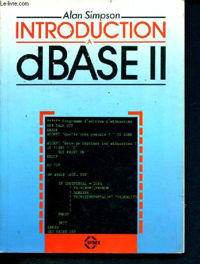 Introduction  dBASE II