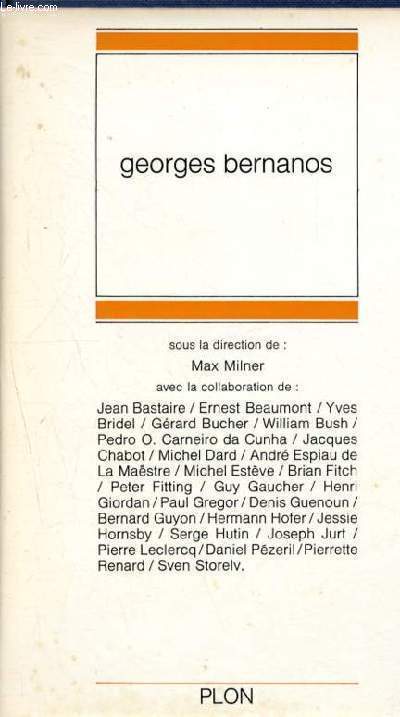 Georges bernanos - centre culturel de cerisy-la-salle - 10 au 19 juillet 1969