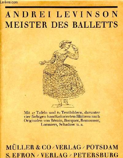 Meister des balletts - Aus dem Russischen bertragen von Reinhold von Walter