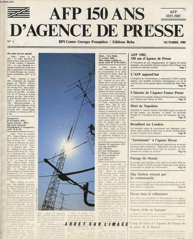 AFP 150 ans D'AGENCE DE PRESSE n1
