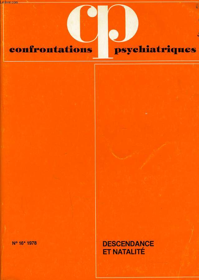 CONFRONTATIONS PSYCHATRIQUES n16 : Descendance et natalit