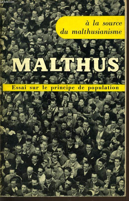 MALTHUS essai sur le principe de population