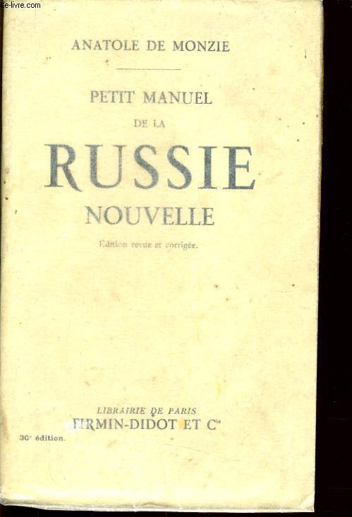 PETIT MANUEL DE LA RUSSIE