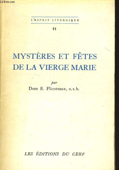 MYSTERE ET FTES DE LA VIERGE MARIE
