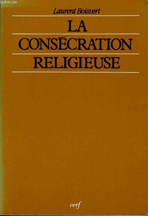 LA CONSECRATION RELIGIEUSE conscration baptismale et formes de vie consacre