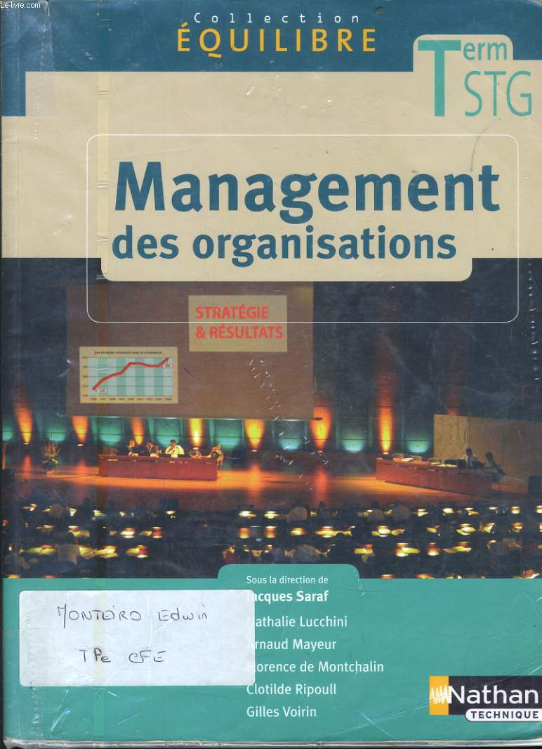 MANAGEMENT DES ORGANISATION Term STG