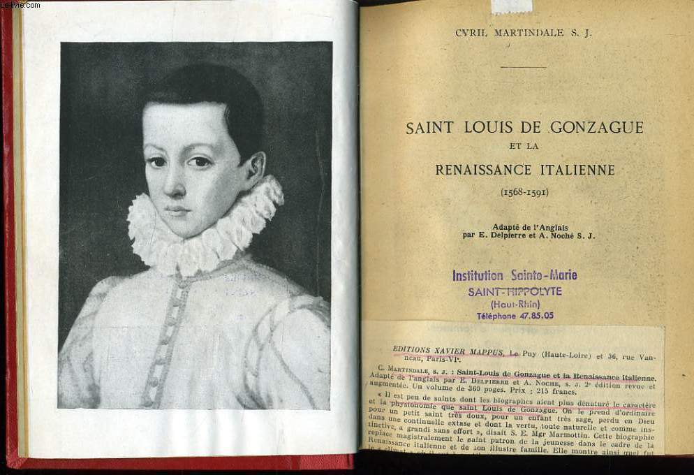 SAINT LOUIS DE CONZAGUE ET LA RENAISSANCE ITALIENNE (1568-1591)