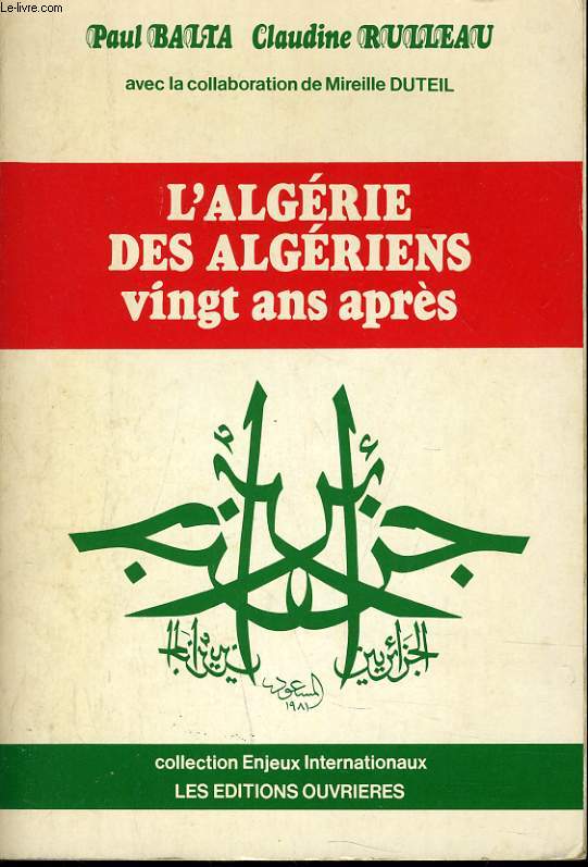 L'ALGERIE DES ALGERIENS VINGT ANS APRES