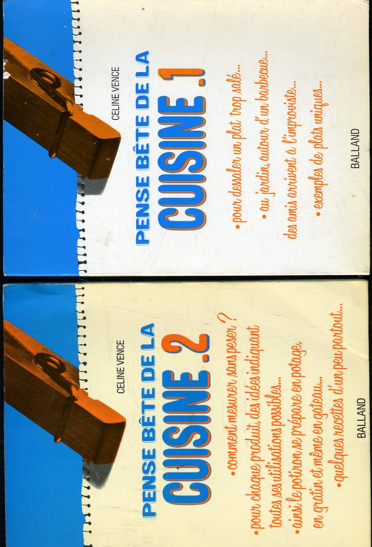 PENSE BETE DE LA CUISINE en deux volumes