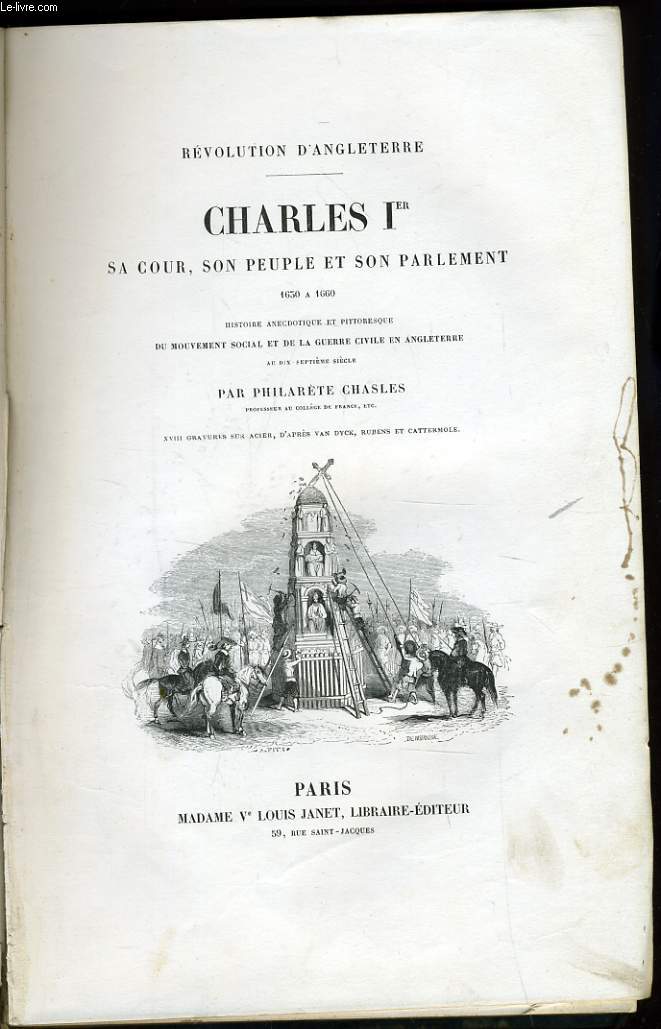 REVOLUTION D'ANGLETERRE CHARLES 1re sa cour, son peuple et son parlement
