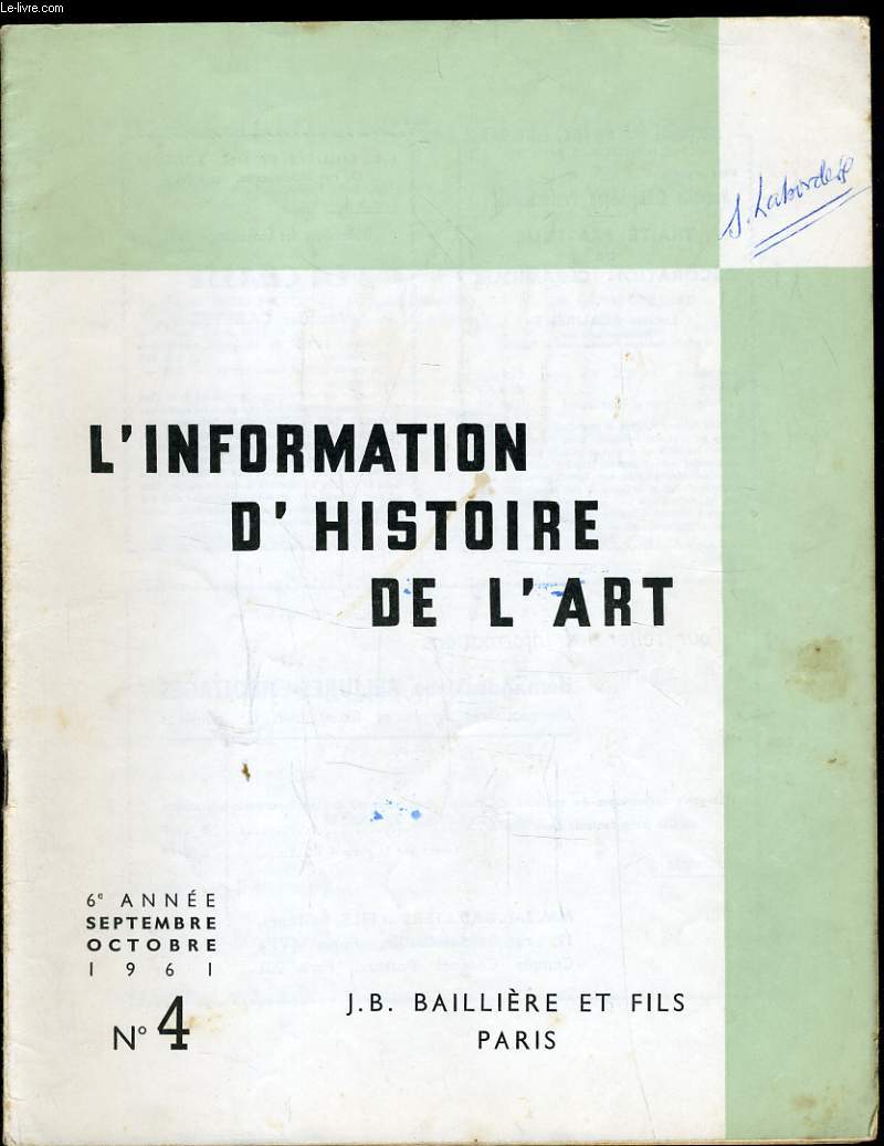 INFORMATION D'HISTOIRE DE L'ART n4 : L'Art Khmer - Apollinaire critique d'art - L'exprience de Brasilia (1)