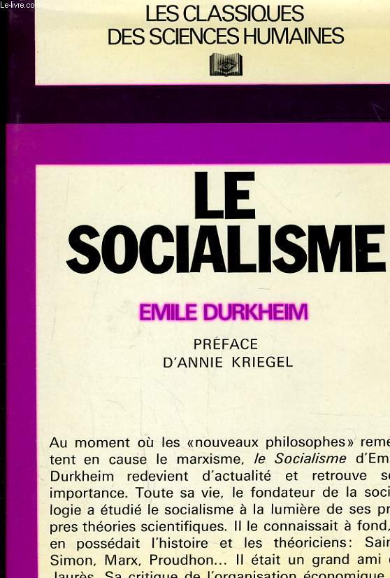LE SOCIALISME - SA DEFINITION SES DEBUTS LA DOCTRINE SAINT SIMONIENNE