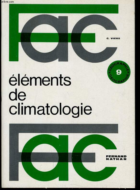 ELEMENTS DE CLIMATOLOGIE - FAC