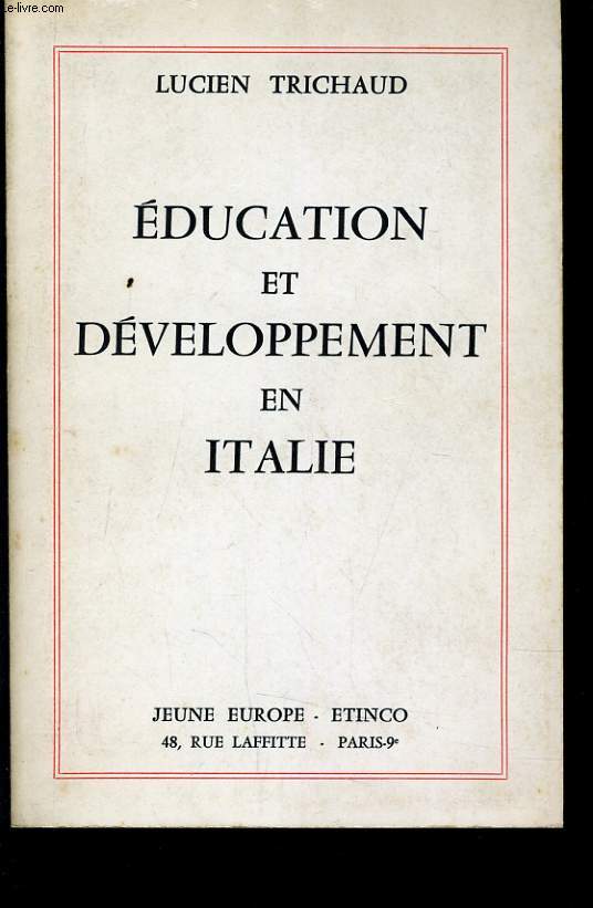 EDUCATION ET DEVELOPPEMENT EN ITALIE