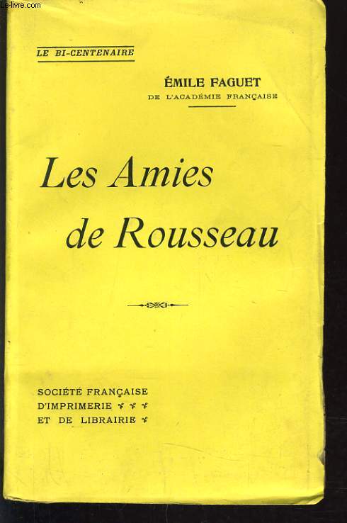 LES AMIES DE ROUSSEAU.