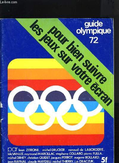GUIDE OLYMPIQUE 1972