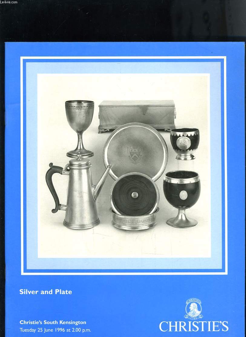 SILVER AND PLATE - CATALOGUE VENTE AUX ENCHERES