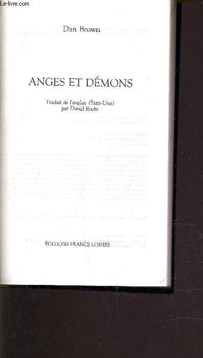 ANGES & DEMONS.