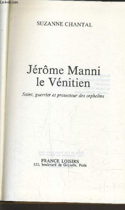 JEROME MANNI LE VENITIEN.
