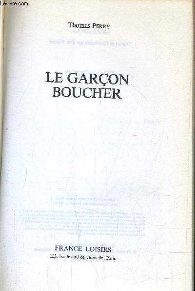 LE GARCON BOUCHER.