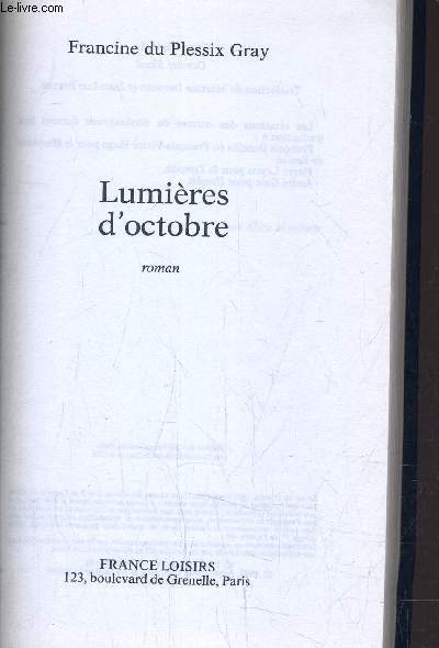 LUMIERES D'OCTOBRE.