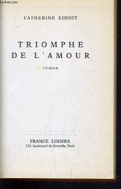 TRIOMPHE DE L'AMOUR.