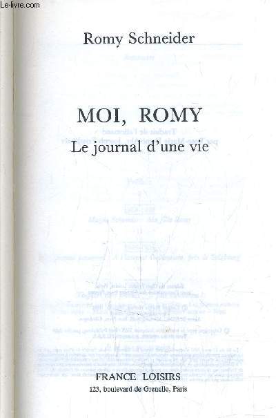 MOI, ROMY - LE JOURNAL D'UNE VIE.