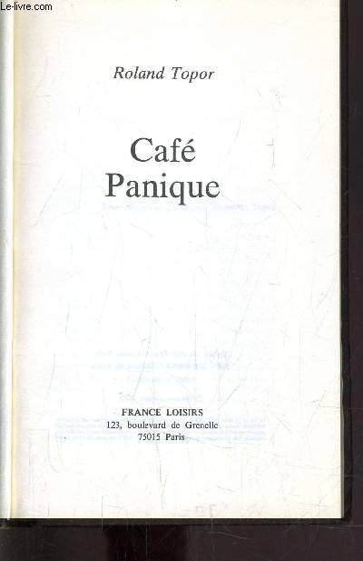 CAFE PANIQUE.