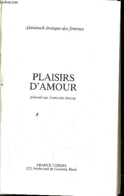 PLAISIRS D'AMOUR.