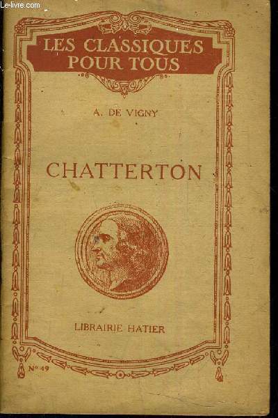 CHATTERTON DRAME EN 3 ACTES