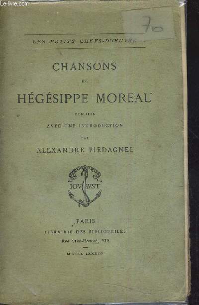 CHANSONS DE HEGESIPPE MOREAU.