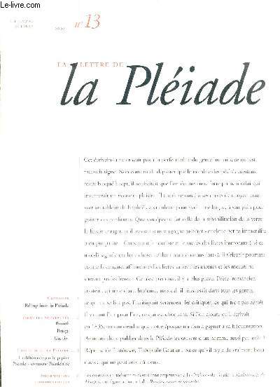 LA LETTRE DE LA PLEIADE N13 SEPTEMBRE OCTOBRE 2002.