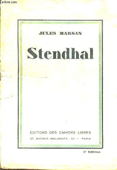 STENDHAL / 5E EDITION.