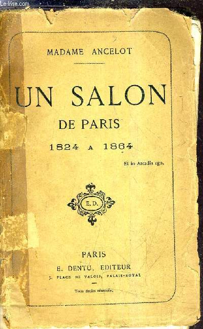 UN SALON DE PARIS 1824 A 1864.