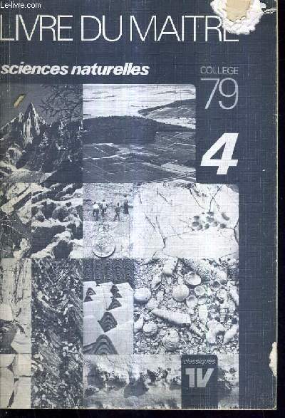 SCIENCES NATURELLES 4 - LIVRE DU MAITRE.