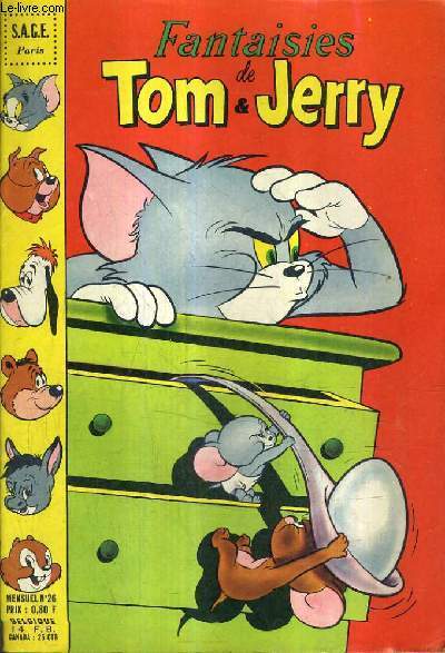 FANTAISIES DE TOM & JERRY N26 - Tom et Jerry tom se venge - bop et be bop cocorico trop zl - tom et jerry punchin ball improvis - flic et floc astucieux parachutage etc...