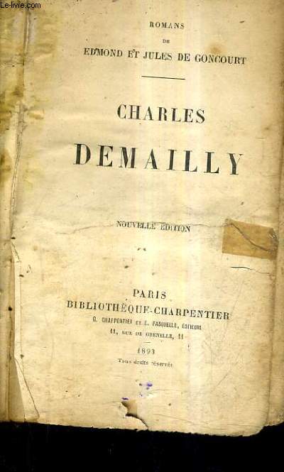 CHARLES DEMAILLY / NOUVELLE EDITION.