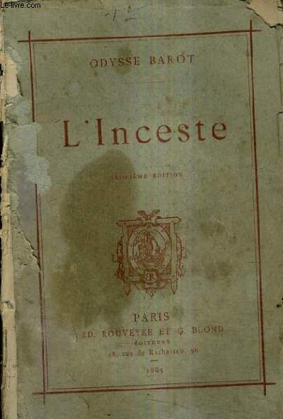 L'INCESTE / 9E EDITION.