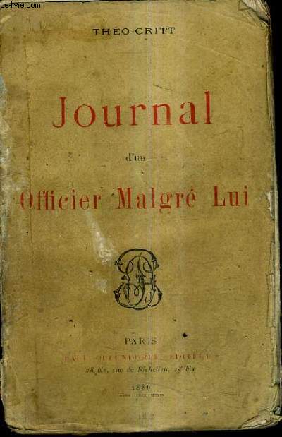 JOURNAL D'UN OFFICIER MALGRE LUI.