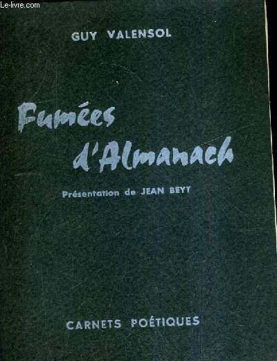 FUMEES D'ALMANACH / COLLECTION CARNETS POETIQUES.