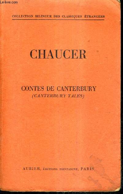 CHAUCER LES CONTES DE CANTERBURY (THE CANTERBURY TALES).