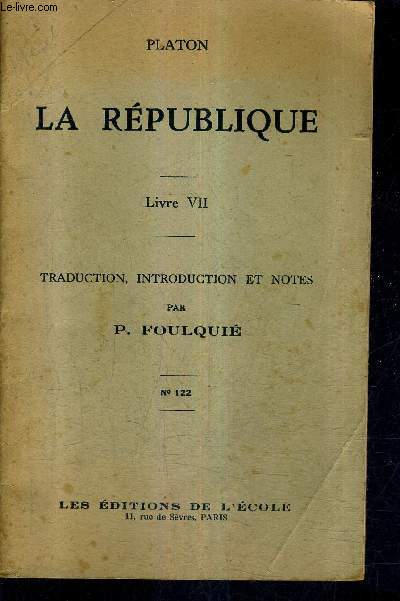 LA REPUBLIQUE - LIVRE VIII - N122.