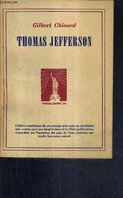 THOMAS JEFFERSON APOTRE DE L'AMERICANISME.